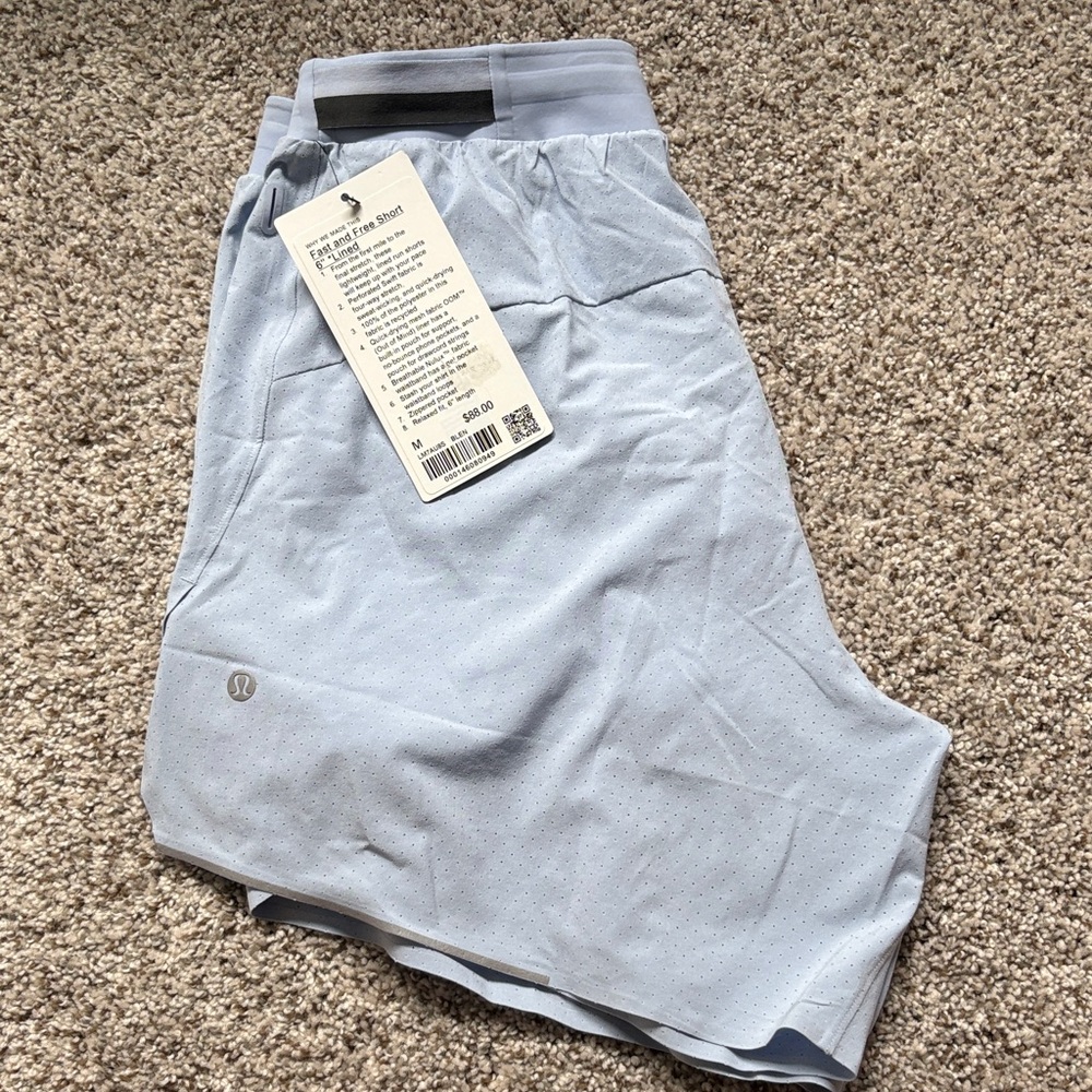 Lululemon Light Blue Athletic Shorts